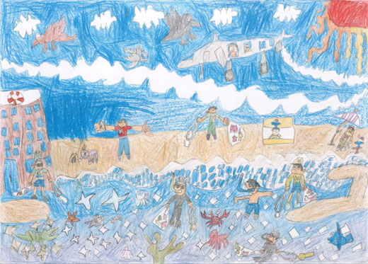 きれいな海と空