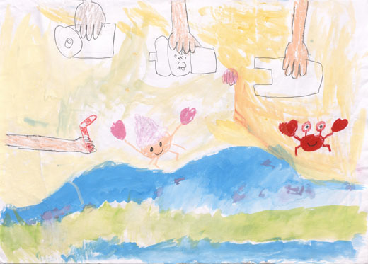 プラスチックをひろっていきものたちのせいかつをまもろう