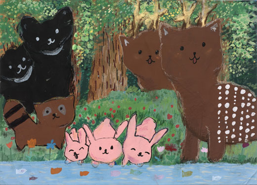 しぜんの中のどうぶつたち