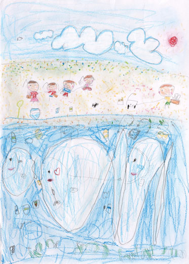 海にゴミを捨てないで