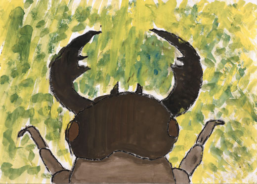 ヒラタクワガタの夏