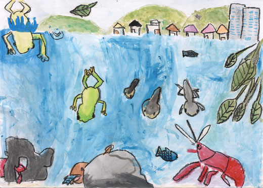 川のパーティー