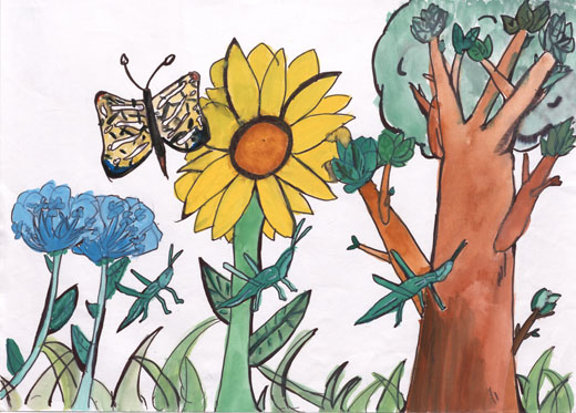 きれいな空気があるから植物、生物がいる。