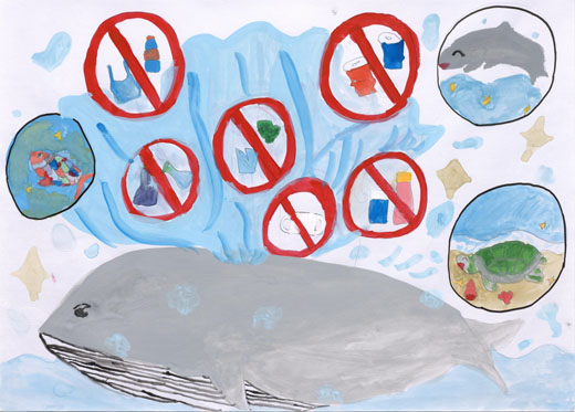 クジラのふん水