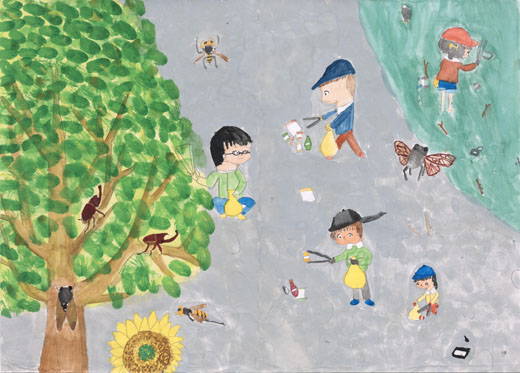 「川をきれいに」