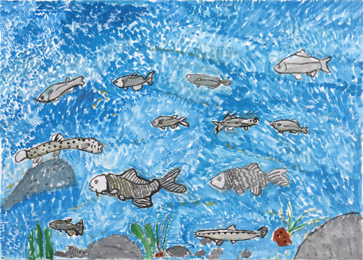 ずっときれいなみずがいいな。