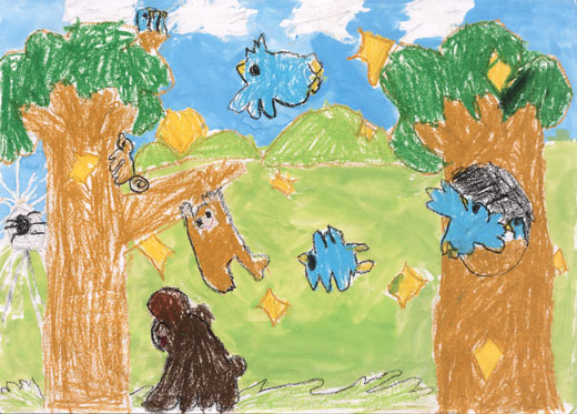 動物たちが住む森