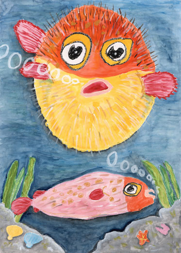 おこったハリセンボン