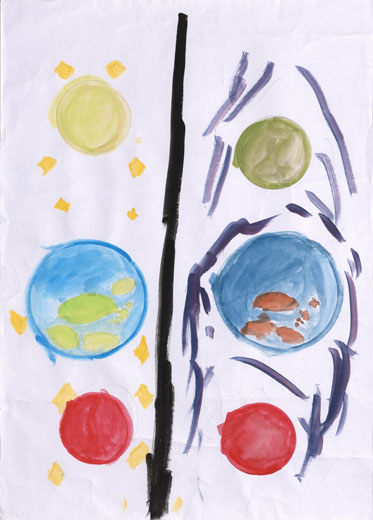 理想の地球と現実の地球