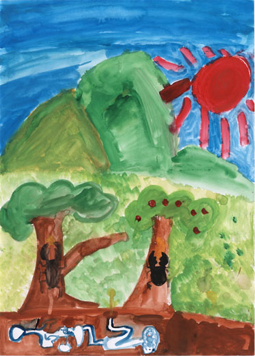 生き物がいっぱいの山