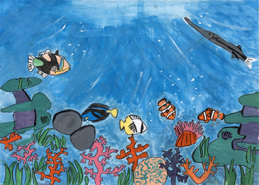 沖縄のすきとおる海