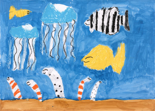 元気にくらす魚たち