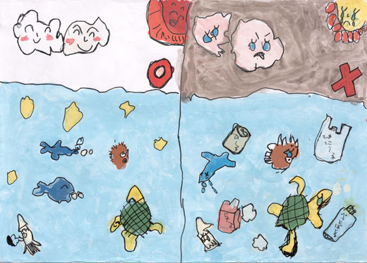 ごみのないきれいなうみがいいな