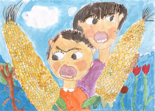 じいじのとうもろこし