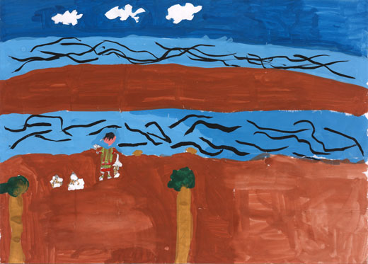 川に流れたゴミはちゃんとひろおう