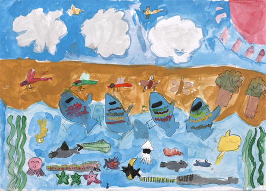 かがやくきれいな地球