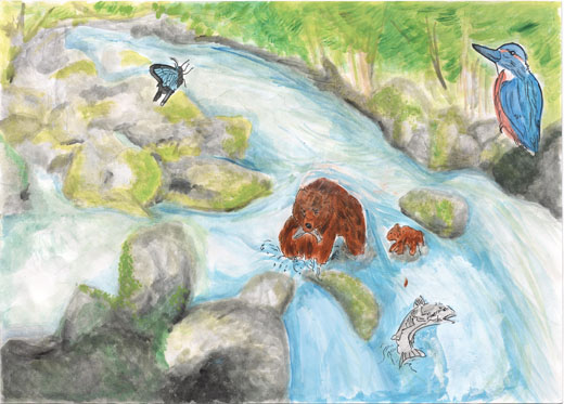 自然の中で生きる動物たち