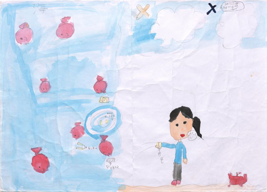 海や川にゴミをすててはいけないよ！