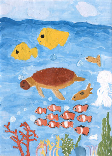 きれいな海をおよぐ生きもの