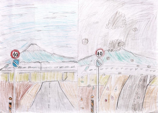 よごれた街ときれいな街