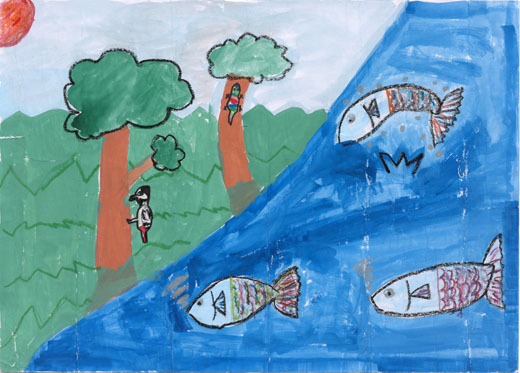 きれいな川ときれいな森