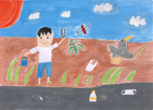 ゴミを落とさない