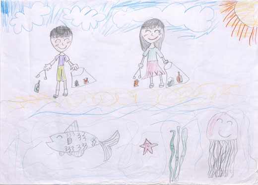 ゴミを拾おう、生き物を笑顔にしよう