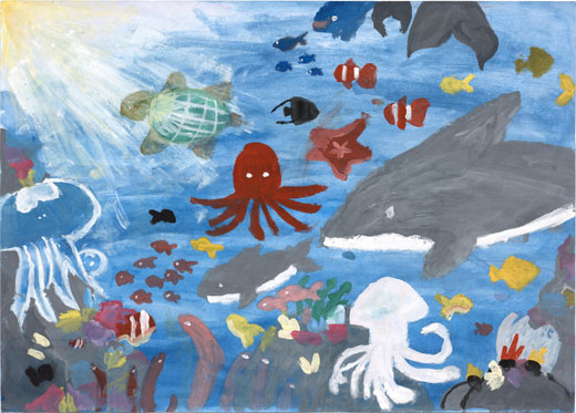 およいでみたいなこんな海