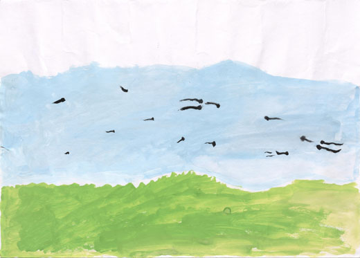 川のおたまじゃくし