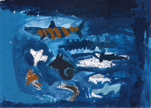 うみにごみをすてないで