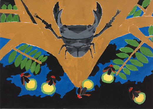 ほたるとクワガタ