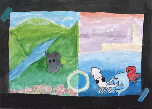 海、生き物、空気を、守る世界