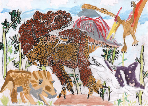 ４ひきのきょうりゅう