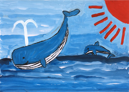 だいすきな　クジラ　と　イルカ