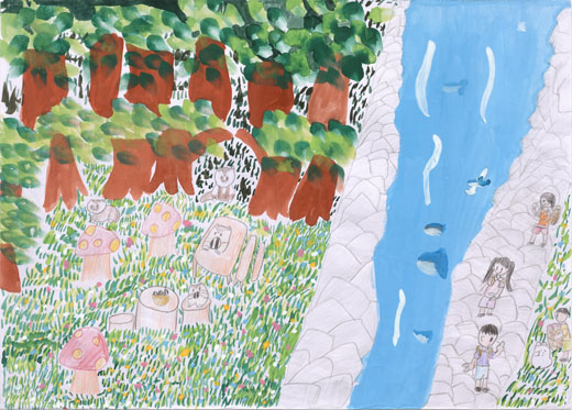 自然をきれいに、ゴミ拾い