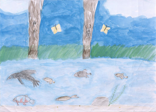 自然の中の生き物