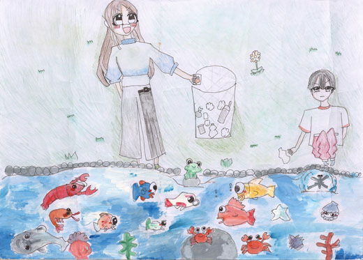 川の生き物たちのために