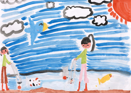 川のごみひろい