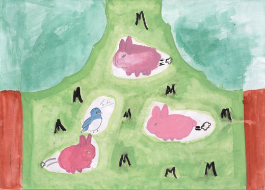 元気よく走る動物たち