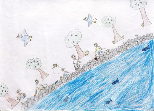 ゴミを拾ってしぜんをまもろう