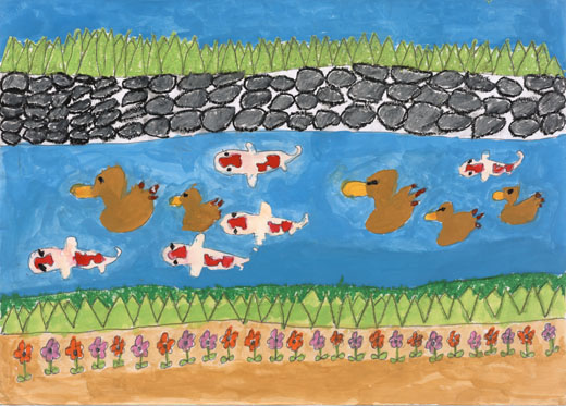 魚たちが元気にくらす川