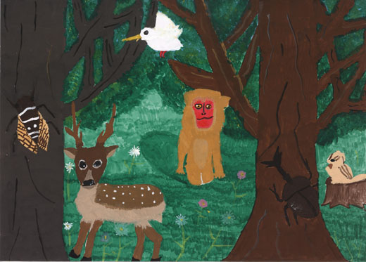 自然の中で生きる動物たち