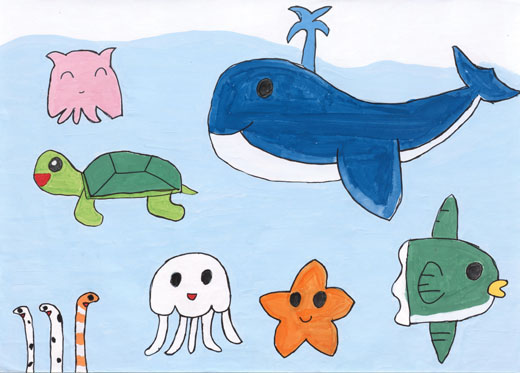 笑顔あふれる海