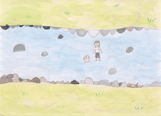 タガメをつかまえた川と私