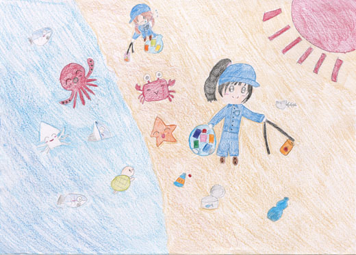 海にやさしいかんきょうポスター