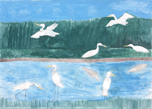 芥川のシラサギ