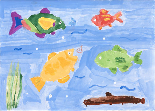 お魚ぷかぷか泳ぎます！