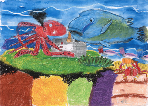 海の中はゴミだらけ