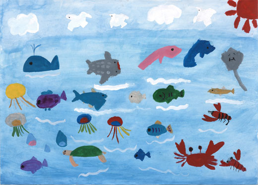 きれいな海といろいろな魚たち