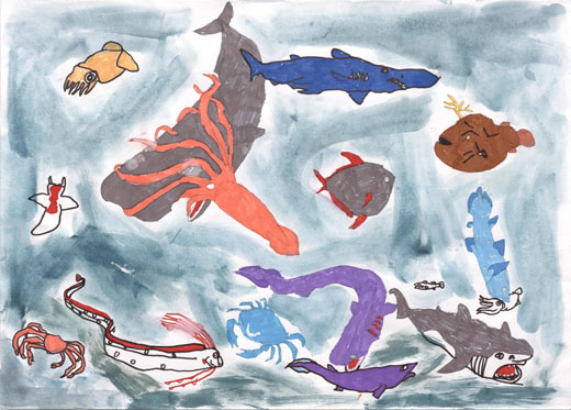 勇ましくいきる深海魚たち